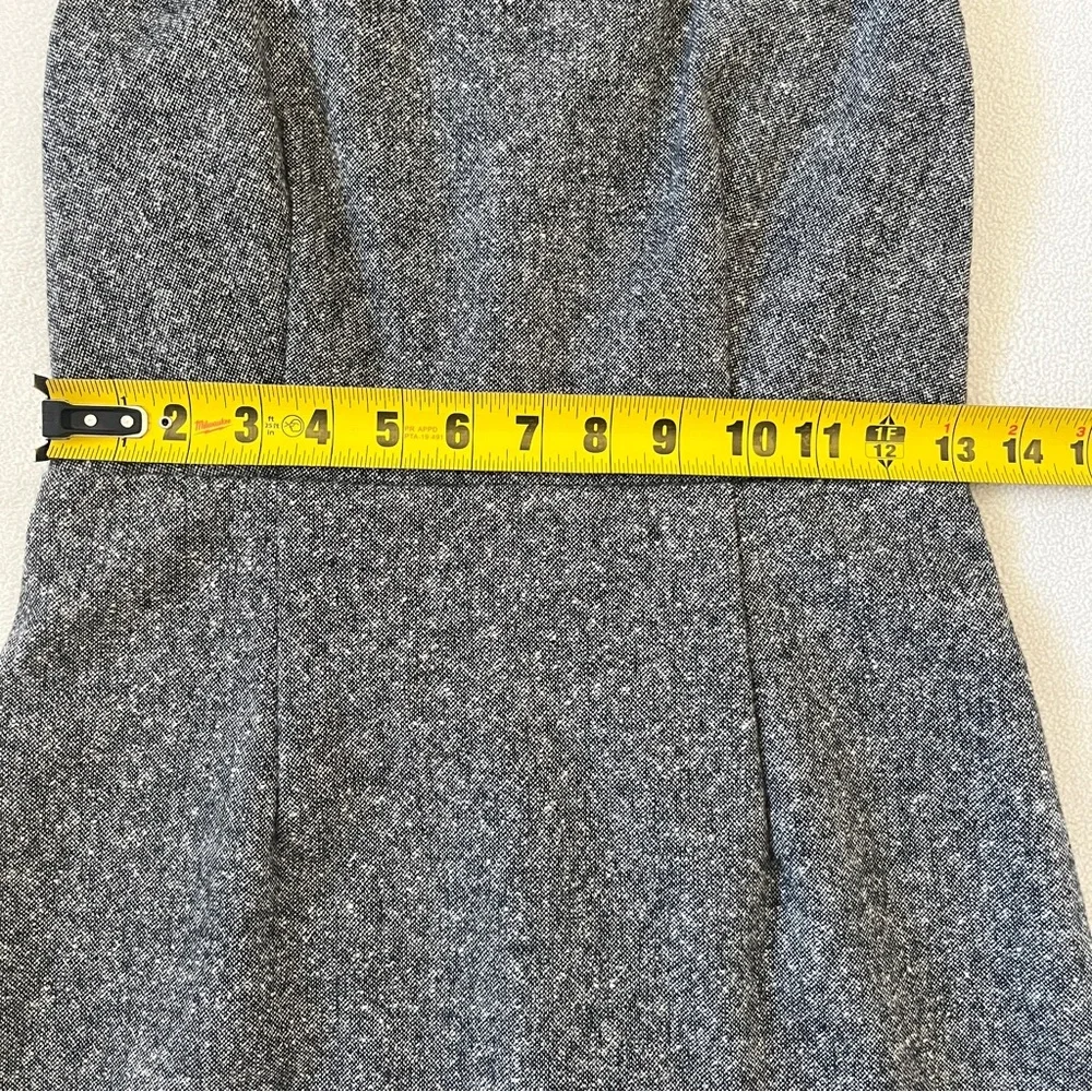 Express Design Studio Gray Tweed Sleeveless Scoop Neck Sheath Wool Dress EUC 4 - Picture 10 of 16